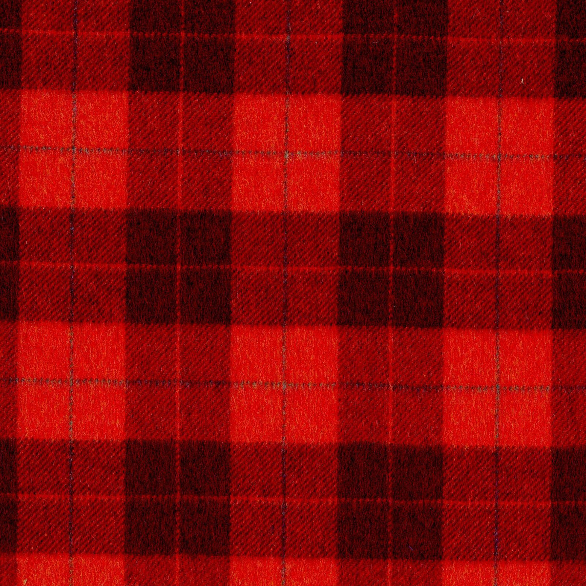 100 % Cashmere - Reddish Orange Plaid