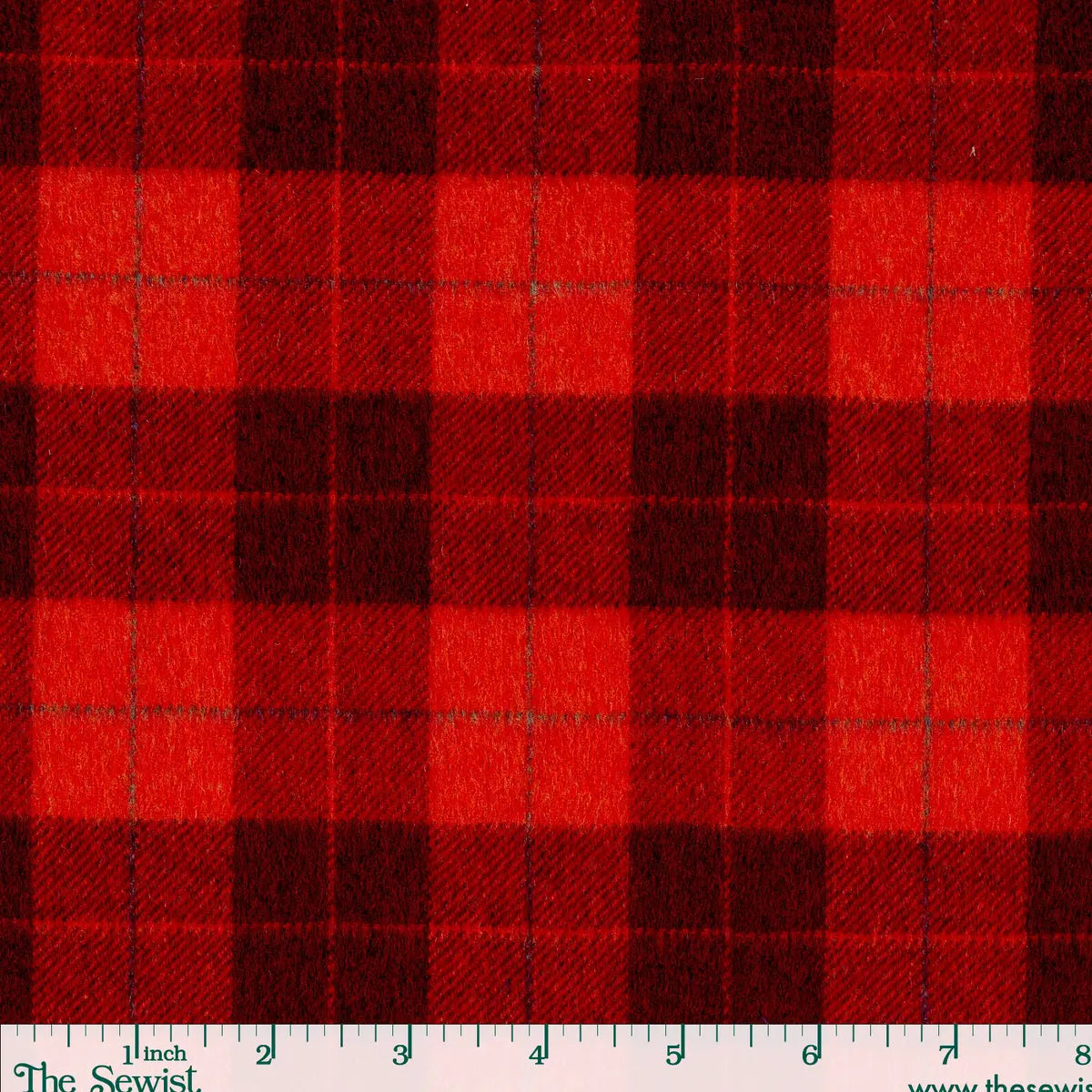 100 % Cashmere - Reddish Orange Plaid