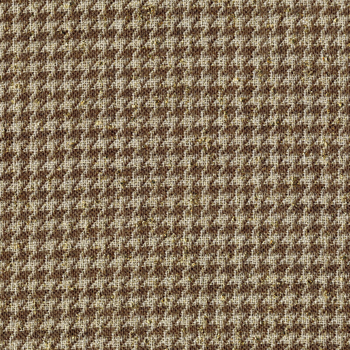 Wool Lurex Houndstooth Suiting - Camel/Khaki (Ralph Lauren)