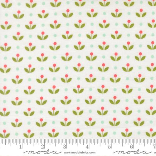 Quilting cotton - Bloomsberry - White