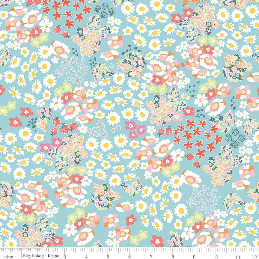 Quilting cotton - Cotton Nook - Aqua