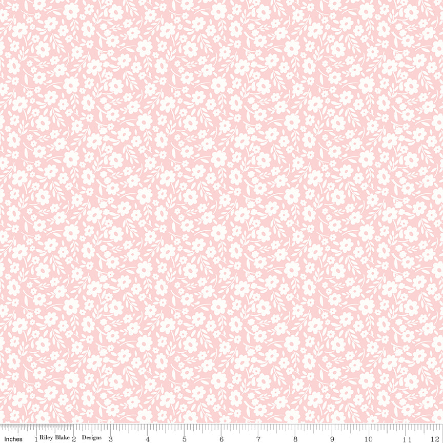 Quilting cotton - Little Posies - Pink