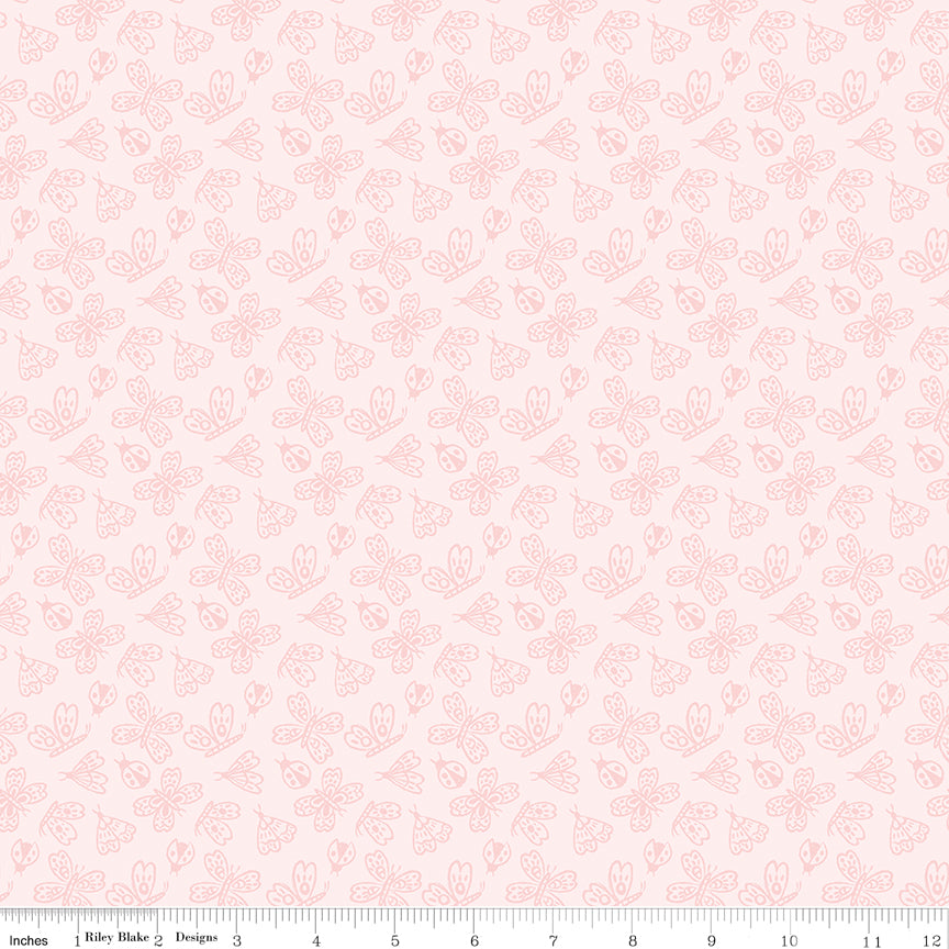 Quilting cotton - Little Posies - Pink