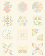 Quilting cotton - Handmade Sweetness - Porcelain - Panel