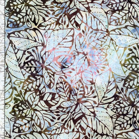 Cotton batik - Timeless Treasures - Jungle Leaves - Storm
