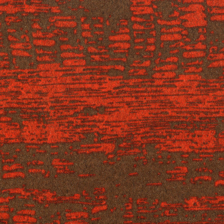 Polyester Hacci Sweater Knit - Foil - Rust/Brown