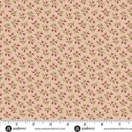 Quilting cotton - Ayla - Floral Calico - Faded