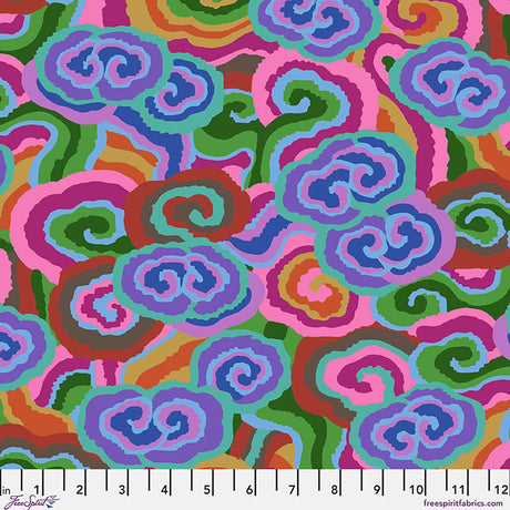 Quilting cotton - Kaffe Fassett Collective - Cloud Scrolls - Deep