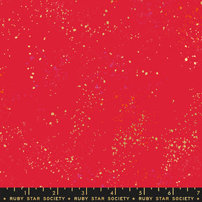 Quilting cotton - Ruby Star Society - Speckled Metallic - Scarlet