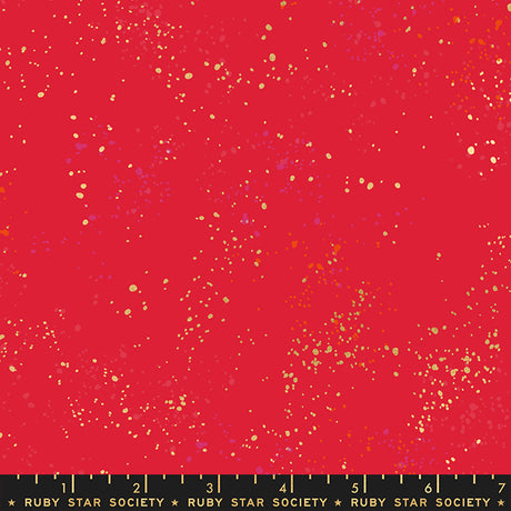 Quilting cotton - Ruby Star Society - Speckled Metallic - Scarlet