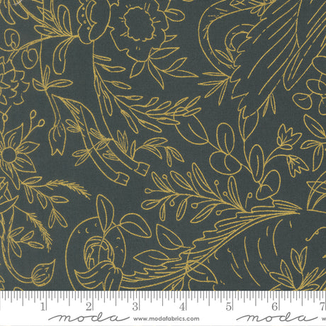 Quilting cotton - Sunlit Ruins Metallic - Dusk