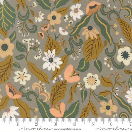 Quilting cotton - Sunset Ruins Metallic - Silver