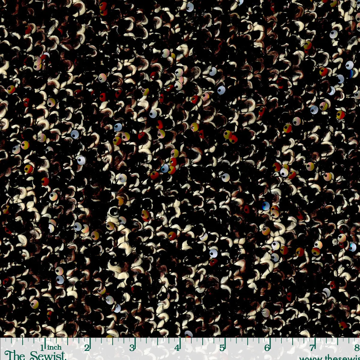 Sequin Boucle - Brown/Tan