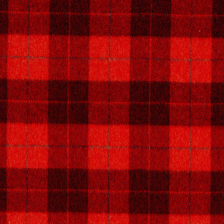 100 % Cashmere - Reddish Orange Plaid