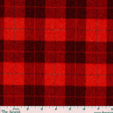 100 % Cashmere - Reddish Orange Plaid