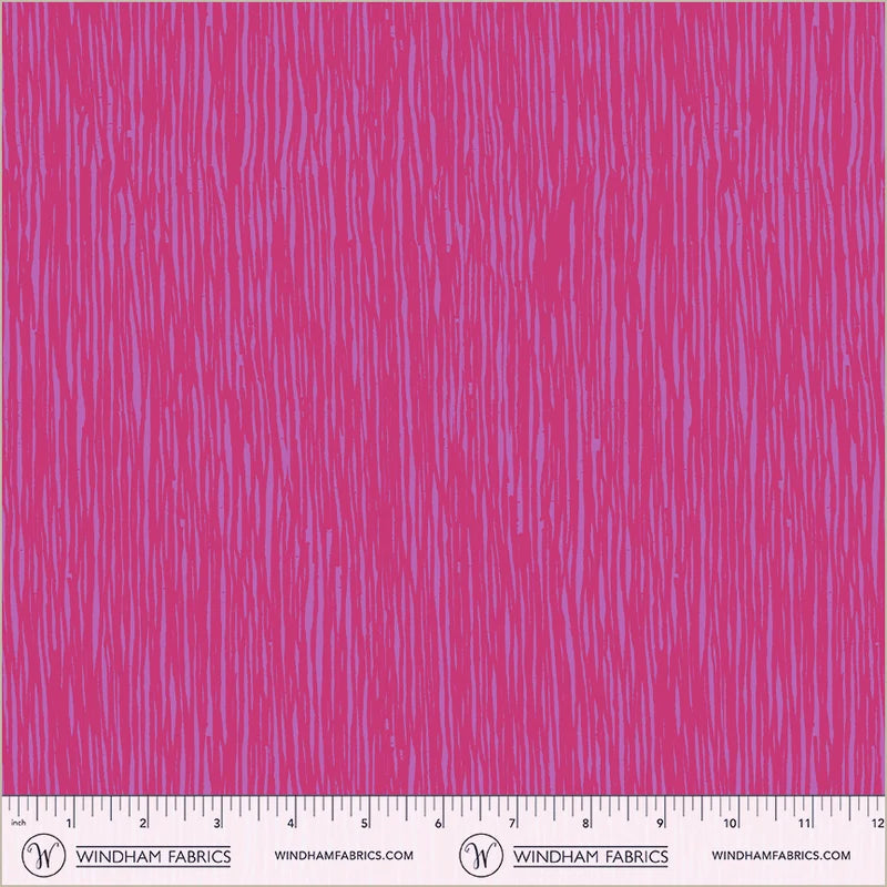 Quilting cotton - Winding Road - Grasses - Magenta