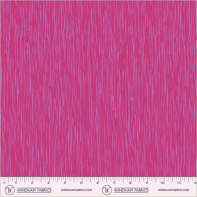 Quilting cotton - Winding Road - Grasses - Magenta