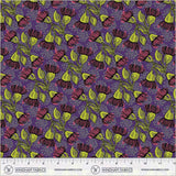 Quilting cotton - Winding Road - Eucalyptus - Grape