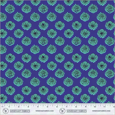 Quilting cotton - Winding Road - Lotus - Blue