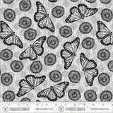 Quilting cotton - Winding Road - Flight - White/Black