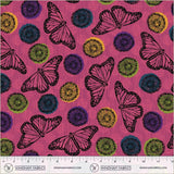 Quilting cotton - Winding Road - Flight - Magenta