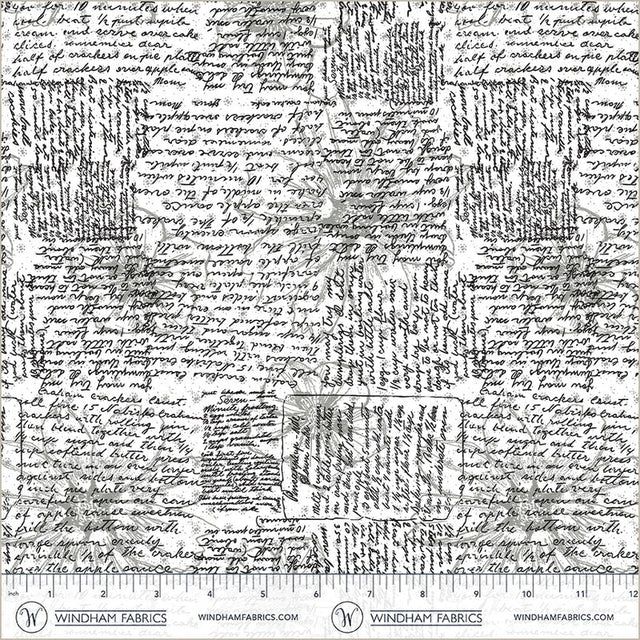 Quilting cotton - Winding Road - Directions - White/Black