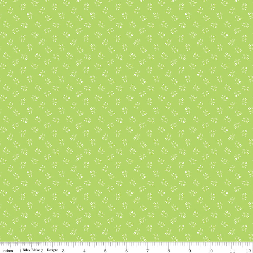 Quilting cotton - Chasing Rainbows - Green
