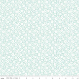 Quilting cotton - Little Posies - Aqua