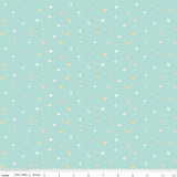 Quilting cotton - Little Posies - Teal