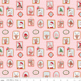 Quilting cotton - Claus & Co - Wallpaper - Pink Sparkle