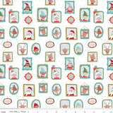 Quilting cotton - Claus & Co - Wall Paper - White Sparkle