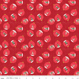 Quilting cotton - Claus & Co - Ornaments - Red Sparkle
